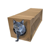 Dezi Roo tunel-gato-papel-plegable-oculto refugio seguro para jugar.