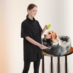 DHXYZZB smock con cremallera para vestir fácil durante sesiones.