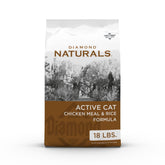 Diamond Naturals Gato Activo: pollo criado en libertad, ideal para apoyar energía diaria.