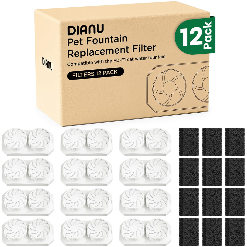DIANU filtros carbón activado para fuente de gatos 3.2L, reducen olores