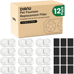 DIANU filtros carbón activado para fuente de gatos 3.2L, reducen olores