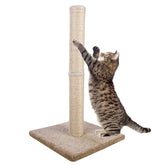 Dimaka poste rascador alto para gatos con sisal natural, ideal para estirarse y afilar uñas.