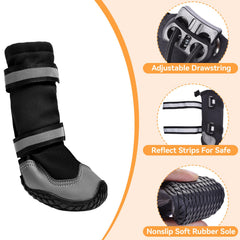 Dimicoo zapatos para perro con suela antideslizante para caminar con seguridad