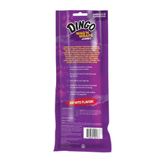 Dingo Wag’n Wraps Jumbo: sabor ahumado natural que encanta el paladar de perros grandes.
