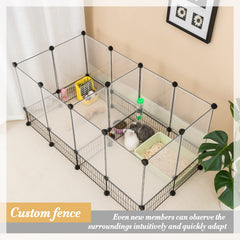 DINMO corral para uso expandible, diseño personalizable para varias mascotas.