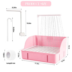 Chorro-agua-pajaro-interior de DINTSTYLE, flujo suave para remojar plumas.