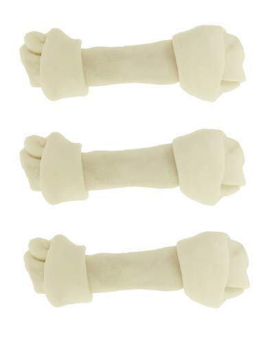 Dog Treat Outlet hueso crudo mediano en pack de tres para masticación controlada