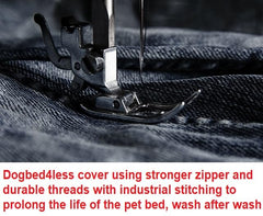 Dogbed4less funda de cama hazlo tú mismo: personaliza relleno y comodidad.