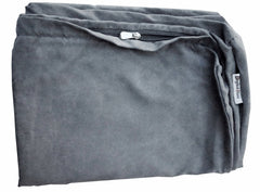 Funda exterior de Dogbed4less, repuesto ante sintético gris, fácil de limpiar