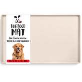 DogBuddy estera alimentaria para perros, vista frontal, evita derrames gracias a borde elevado.