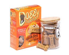 Ingredientes reales de Doggy Delirious con maní y batata