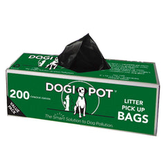 Dogipot, caja de 20 rollos de bolsas, ideal para paseos y limpieza.