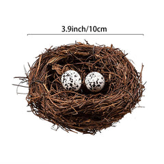 Domkier nido de ratán para decorar jardines y exteriores en Pascua.