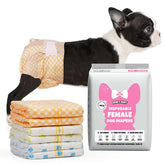 Pañales Dono para hembras caninas con indicador de humedad para mayor tranquilidad.