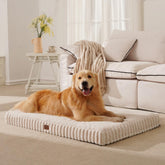 Cama ortopédica para perros grandes de DOPEDIO con espuma panal para soporte articular.