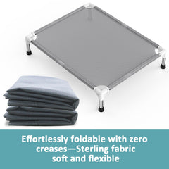 Cama Dopliv elevada con base antideslizante para seguridad estable.