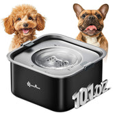 DownyPaws cuenco de agua para perros sin derrames, ideal para suelos limpios y zonas de descanso.