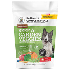Dr. Harvey's carne de res y verduras deshidratadas, alimento completo para perros.