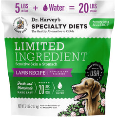 Dr. Harvey's dieta de ingredientes limitados con cordero para perros sensibles.