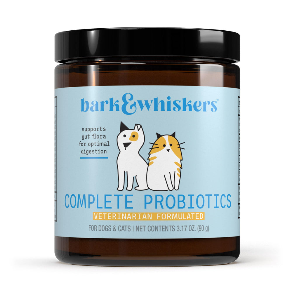 Dr. Mercola Bark & Whiskers Probiotics: botella para dosis diarias de apoyo digestivo