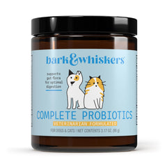 Dr. Mercola Bark & Whiskers Probiotics: botella para dosis diarias de apoyo digestivo