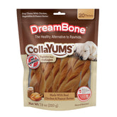 DreamBone CollaYUMS Twists con pollo y verduras, sabor atractivo para perros activos.