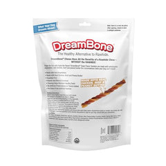 DreamBone Twisties de tres sabores, masticables-verduras, sabor natural para perros curiosos