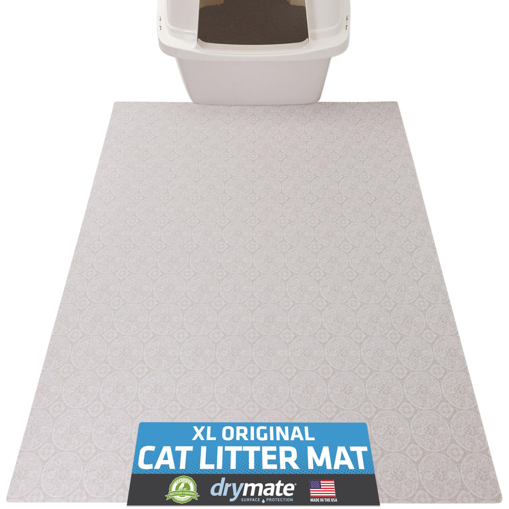 Drymate alfombra para arena de gato 29x36 XL: recoge arena y protege los suelos.