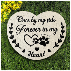 DUMING-IN lapida-perro-corazon, memorial duradero para recordar a tu perro.