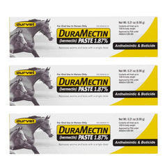 Durvet Duramectin Pasta Equina: jeringa de pasta para protección antiparasitaria en caballos.