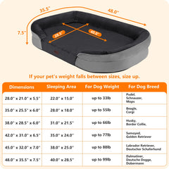 Dwanton funda desmontable lavable para cama de perro, fácil cuidado.