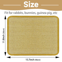 DYAUS Bunny Scratch Pad con bordes hemados para uso cómodo.