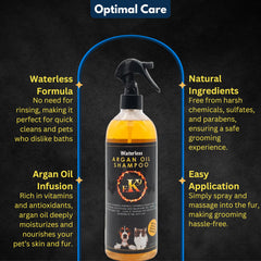 E3 champĂş sin agua facilita la aplicaciĂłn para mascotas con aroma agradable.
