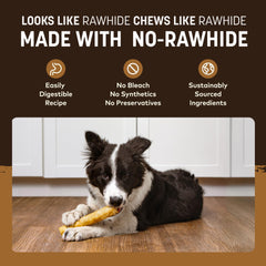 Earth Animal No Hide Chews, producto sin cuero para perros medianos, opción natural