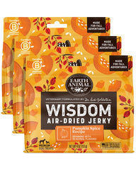 Earth Animal Wisdom Jerky calabaza especias, recompensa sabrosa para entrenar
