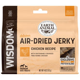 Earth Animal Wisdom Jerky: tiras de pollo con quinoa, snack nutritivo para perros.