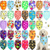 Eccliy bandana para perro con flores primaverales, ideal para fotos y paseos.