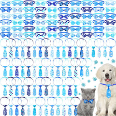 Eccliy lazo de invierno para perro con copos de nieve, ideal para fiestas
