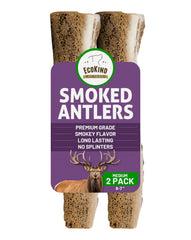 EcoKind astas de alce ahumadas en par, sabor intenso para masticar.