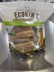 EcoKind Yak Chews pequeños para entrenamiento, sabor intenso y duración prolongada.