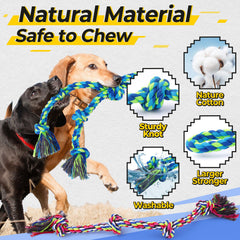 Juguete doble de cuerda Eefitoys para tirar y jugar con tu perro.