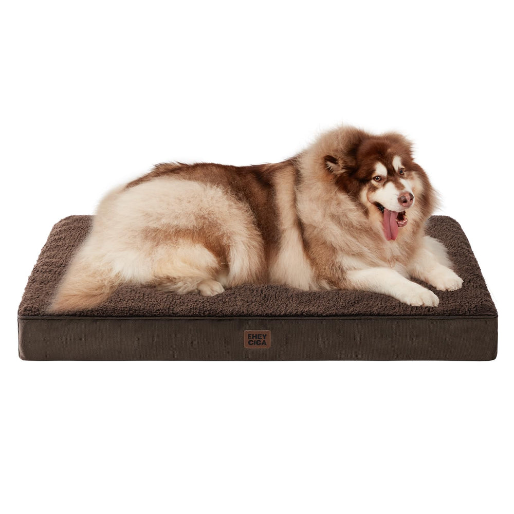Cama ortopedica EHEYCIGA XXL 50x36, ofrece soporte duradero para perros grandes.