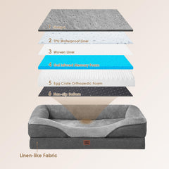 Cama EHEYCIGA con espuma viscoelástica para soporte adicional.