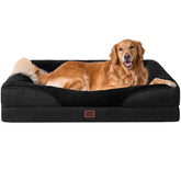 Cama para perro EHEYCIGA XL con espuma de memoria para confort duradero.
