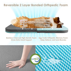 Cama EHEYCIGA XXL con espuma viscoelástica en panales para soporte.
