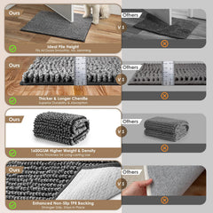 Fibras chenille de alta densidad de EHEYCIGA absorben la humedad con eficacia.
