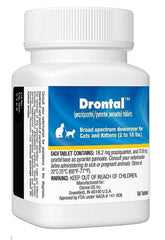 Drontal para gatos servido con comida, administración sencilla.