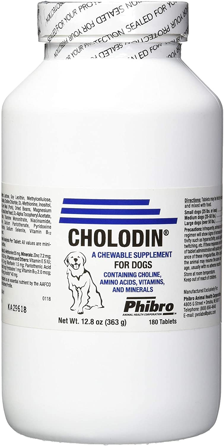 EnerCal Cholodin tabletas masticables para perros, apoyo a la memoria y al pelaje.