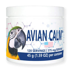 Equa Holistics Calma Aviana envase frontal, ayuda a calmarnos aves naturalmente.