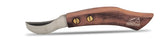 Equine Care cuchillo bucle J2 con mango de madera para recorte preciso de pezuñas.
